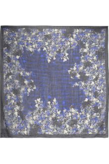 Erdem Pelham Crescent Printed Wool Voile Scarf - Lyst