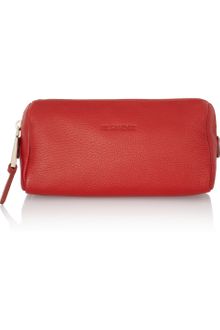 Jil Sander Textured Leather Cosmetics Case - Lyst