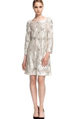Marchesa Fully Beaded Pearl Tunic