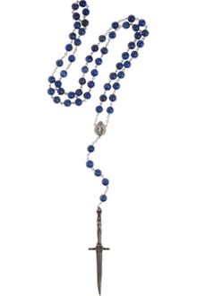 Pamela Love Silverplated Dagger and Lapis Lazuli Necklace - Lyst