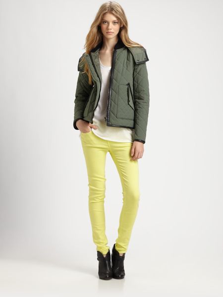Rag & Bone Wynn Quilted Jacket in Green (army) - Lyst