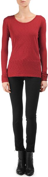 Rag & Bone The Classic  Tee in Red - Lyst