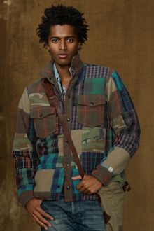 Ralph Lauren Patchwork Down CPO Jacket - Lyst