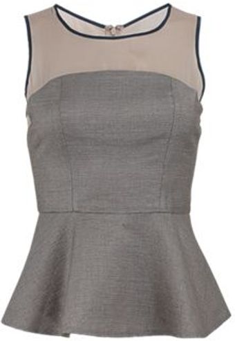 Sachin & Babi Cortina Jacquard Peplum Top - Lyst