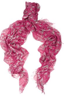 Stella McCartney Printed Modal and Silkblend Scarf - Lyst