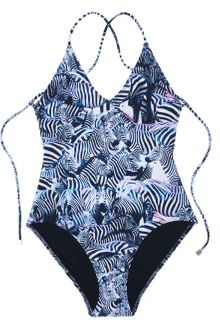 We Are Handsome The Stampede Deep Neck One Piece - Lyst