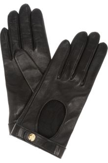Yves Saint Laurent Chyc Leather Driving Gloves - Lyst