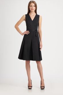 Akris Punto Belted Dress - Lyst