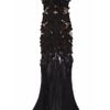 Alexander Mcqueen Embellished Silkchiffon and Lace Gown in Black - Lyst