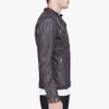 Diesel  Lohami Leather Jacket in Gray for Men (charcoal) - Lyst