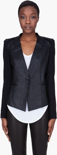 Helmut Lang Black Magma Blazer - Lyst