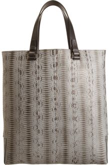 Lanvin Snakeskin Sartorial Shopping Bag - Lyst