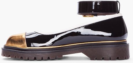 black platform flats