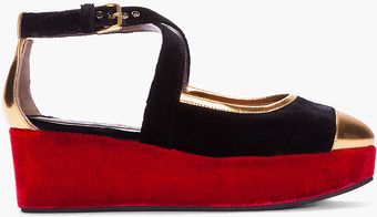 Marni Redsoled Platform Wedge Sandal - Lyst