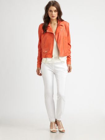 Theory Elenian Leather Jacket - Lyst