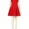 Topshop Seam Waist Shift Dress in Red - Lyst