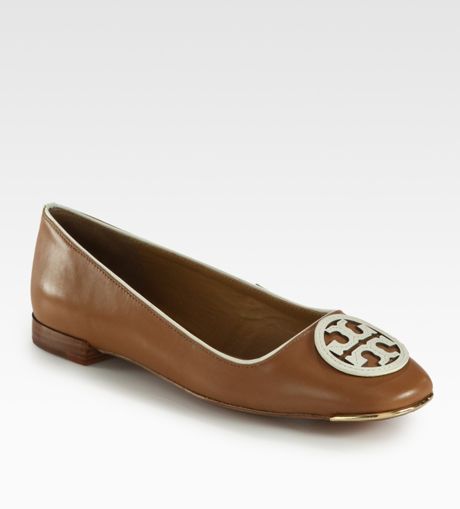 tan tory burch flats