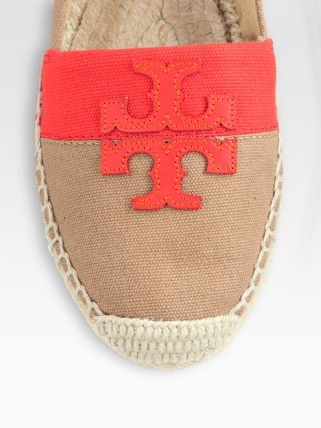 tory burch weston flat espadrille canvas