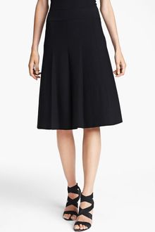 Donna Karan New York Collection Flared Jersey Skirt - Lyst