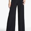 Donna Karan New York Collection Wide Leg Crepe Trousers in Black - Lyst