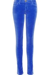 Current/Elliott The Skinny Lowrise Velvet Jeans