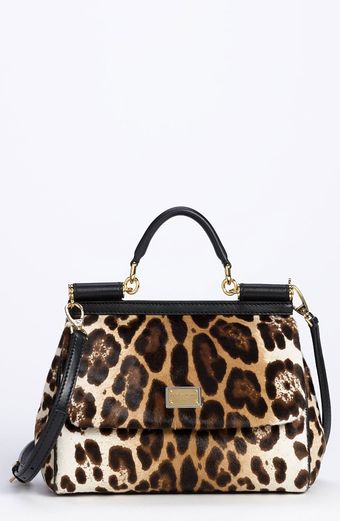 Dolce & Gabbana Miss Sicily Genuine Calf Hair Satchel - Lyst