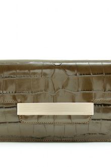 Emilio Pucci Croco Embossed Leather Clutch - Lyst