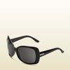 Gucci Womens Large Rectangle Sunglasses in Black - Lyst