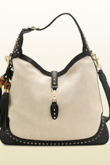 Gucci New Jackie White Straw Shoulder Bag - Lyst