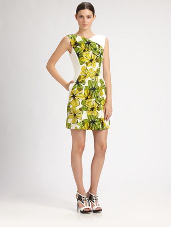 Jason Wu Printed Silk Faille Dress - Lyst