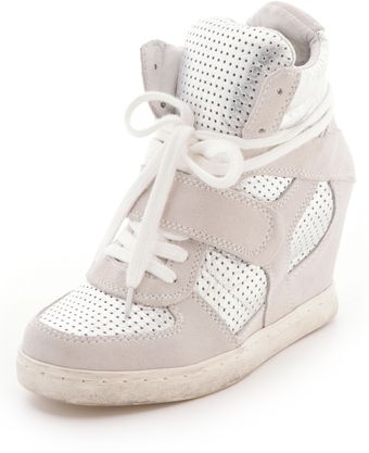 Ash Cool Wedge Sneakers with Metallic Insets - Lyst