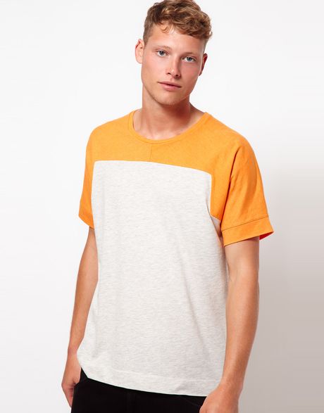 Asos Black X Puma Short Sleeve T-Shirt in White for Men (orange ...