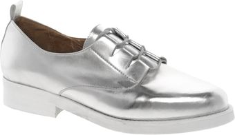 Asos Asos Music Metallic Flat Shoes - Lyst