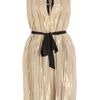 Diane Von Furstenberg Missy Lame Dress in Gold - Lyst