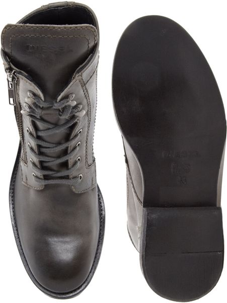 diesel boots brown