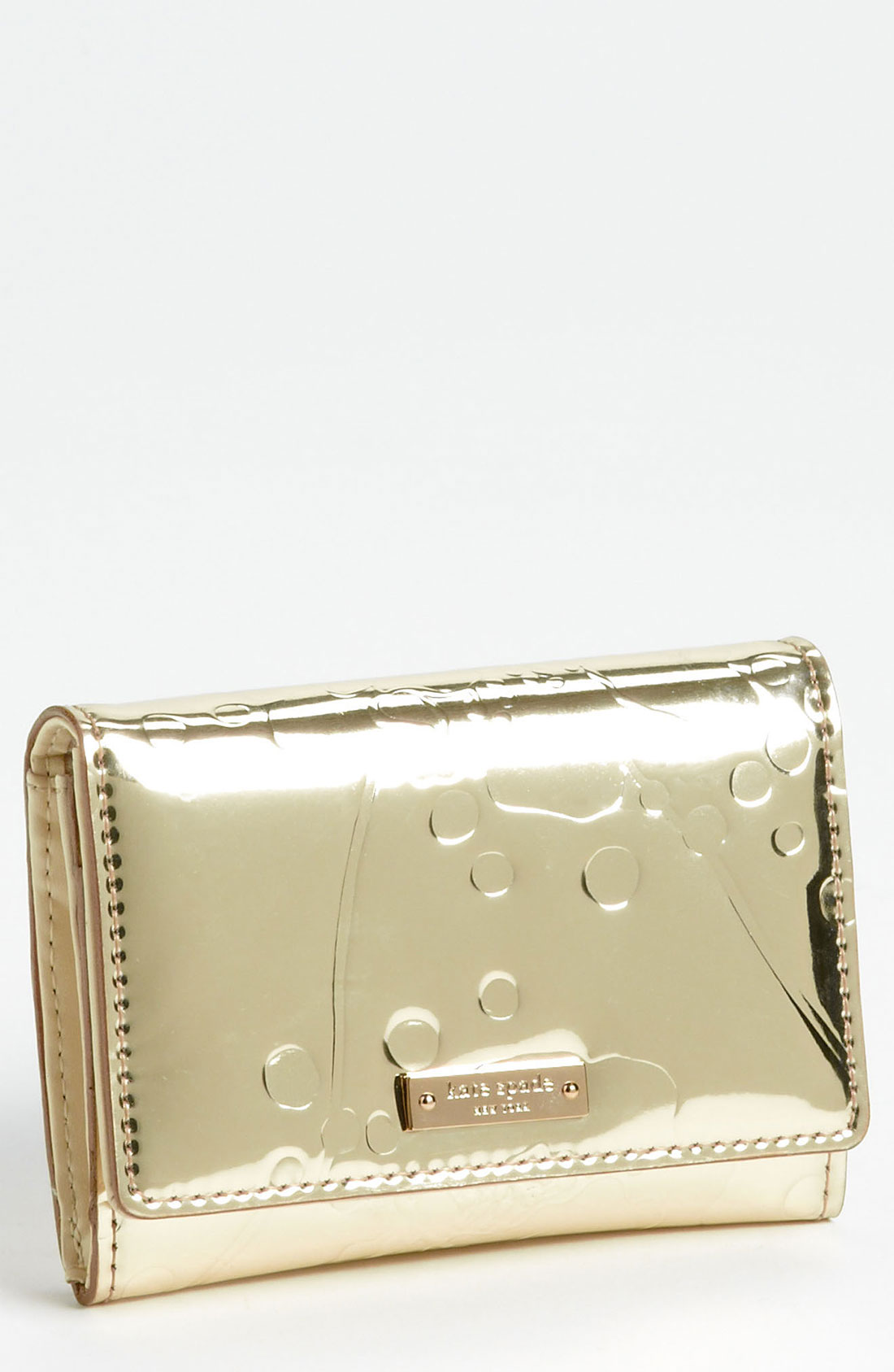 Kate Spade Spotted Floral Darla Wallet in Gold Lyst
