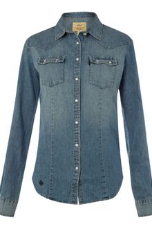 Levi's Denim Western Style Shirt - Lyst