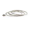 Michael Kors Buckled Bangle Set in Silver (silver/clear) - Lyst