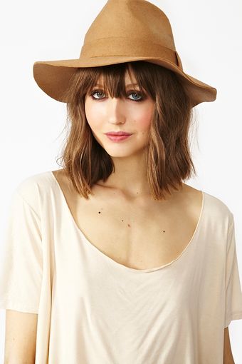 Nasty Gal Stevie Wool Hat Tan - Lyst
