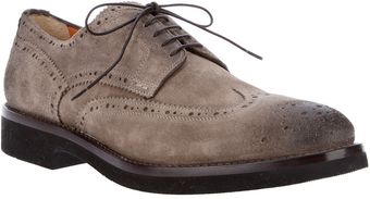 Santoni Distressed Brogue - Lyst