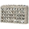 Topshop Diamante Silver Box Clutch in Silver - Lyst