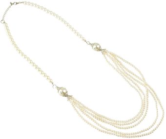 Ziba Ziba Princess Multi Row Pearl Necklace - Lyst
