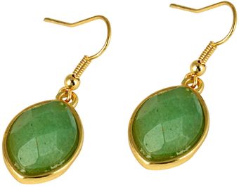 Ziba Ziba Jade Fish Hook Earrings - Lyst