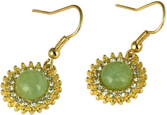 Ziba Ziba Jade Fish Hook Starburst Earrings - Lyst