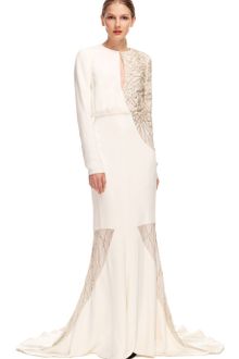 Bibhu Mohapatra Asymmetric Filigree Gown - Lyst