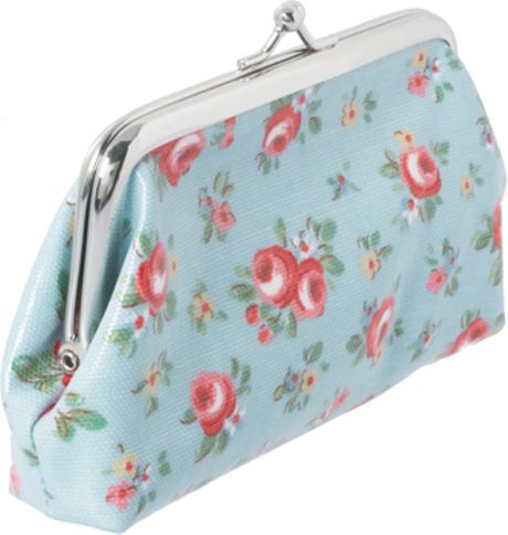 cath kidston blue floral purse