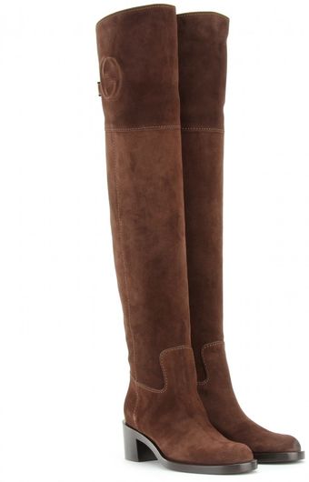 Gucci Soho Suede Boots - Lyst
