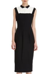 L'Wren Scott Contrast Yoke Dress
