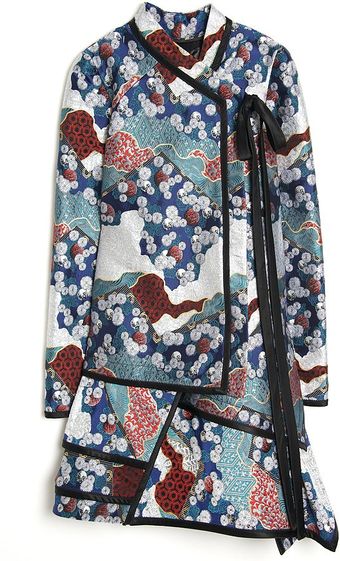 Proenza Schouler Brocade Asymmetrical Wrap Dress - Lyst
