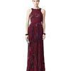 Reiss Pleated Print Maxi Dress in Purple (raspberry) - Lyst